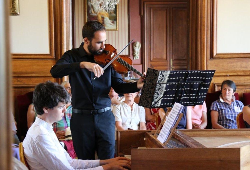 concert privé piano et violon château la douve