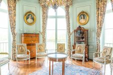 Le salon vert du château de Bellay