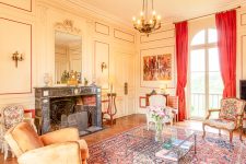 Le salon jaune du château de Bellay