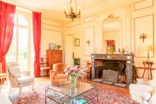 Le salon jaune du château de Bellay