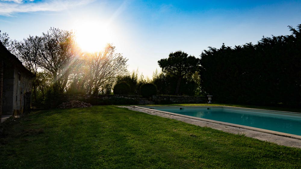 La piscine - Château de Goudourville