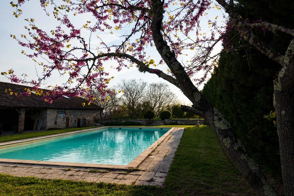 La piscine - Château de Goudourville