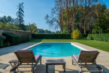 La piscine du Château de La Bouillerie