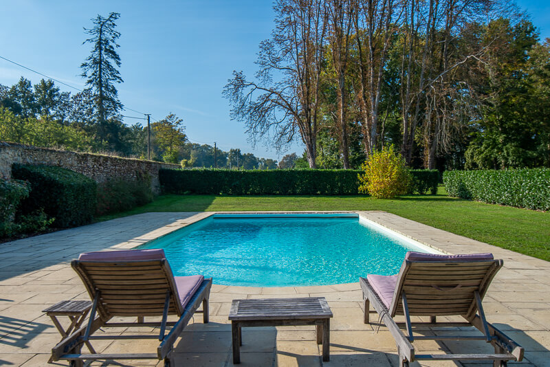 The swimming pool of the Chateau