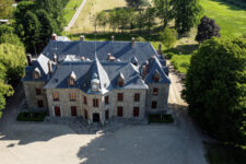 Photographie aérienne du Château Rubelles