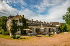 Château de Montgoger - The pool before the new terrace.