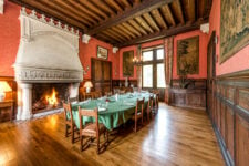 The salons and reception room of Château de Coislin