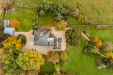 Aerial view of Chateau de Trioulou