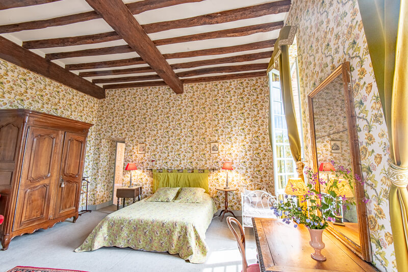 The bedrooms of Château de Coulom