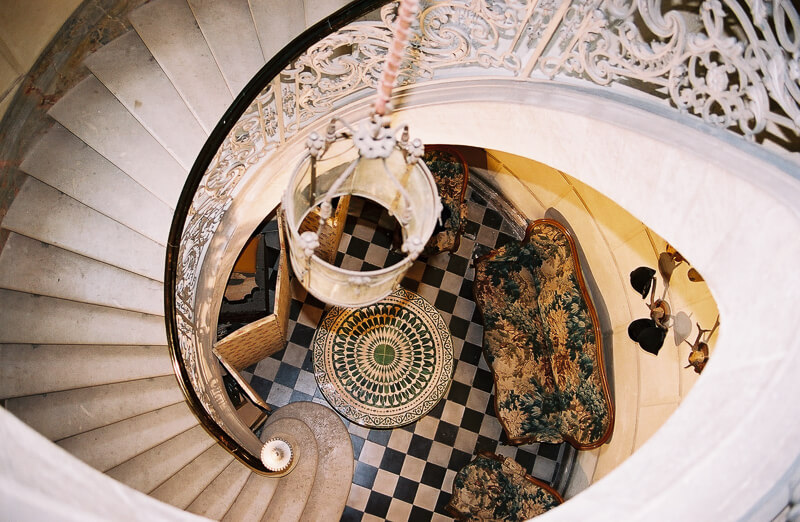 The staircase of the castle