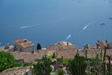 The mediteranean view from the village of Èze