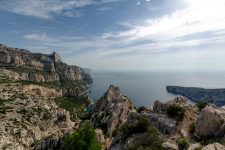 Rocky mountains and cliffs on the Mediterranean coast.